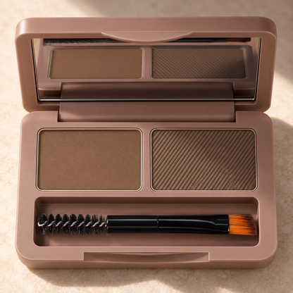 🤎 Eyebrow Powder | Dual-Shade Compact | Everyday Beauty Gift | Naturally Defined Brows