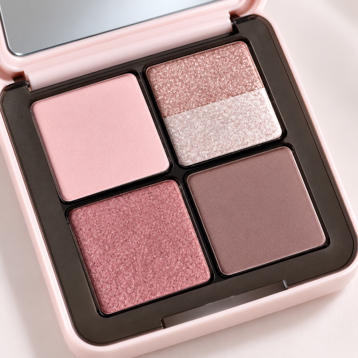 🎀 Eyeshadow Palette | Soft Powder | Everyday Makeup Gift | Dreamy Rose Shimmer