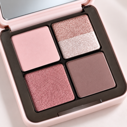 🎀 Eyeshadow Palette | Soft Powder | Everyday Makeup Gift | Dreamy Rose Shimmer