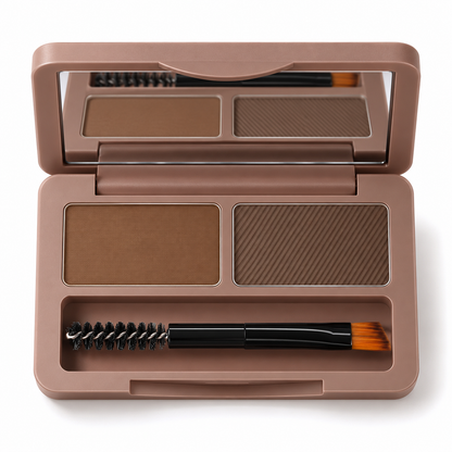 🤎 Eyebrow Powder | Dual-Shade Compact | Everyday Beauty Gift | Naturally Defined Brows
