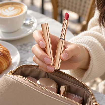 💄 Matte Lipstick | Velvety Color | Daily Beauty Gift | Elegant Rose Finish