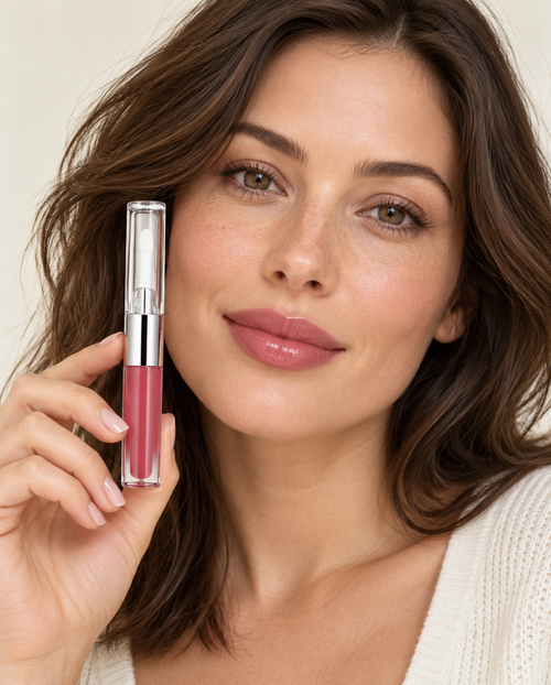 💗 Lip Makeup | Dual-Ended Liquid Color | Date Night Gift | Rosy Elegance