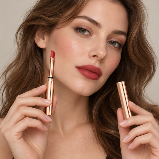 💄 Matte Lipstick | Velvety Color | Daily Beauty Gift | Elegant Rose Finish