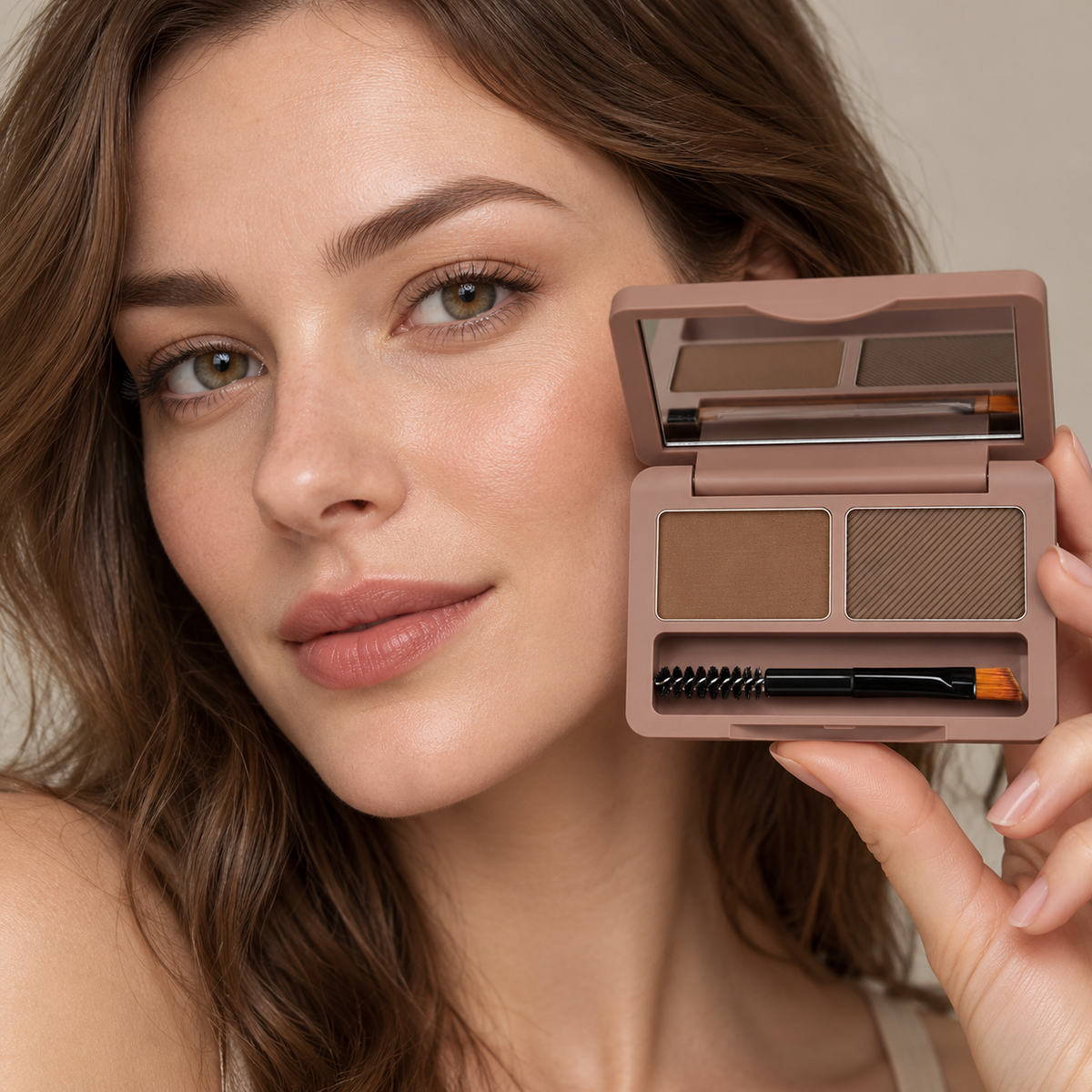 🤎 Eyebrow Powder | Dual-Shade Compact | Everyday Beauty Gift | Naturally Defined Brows
